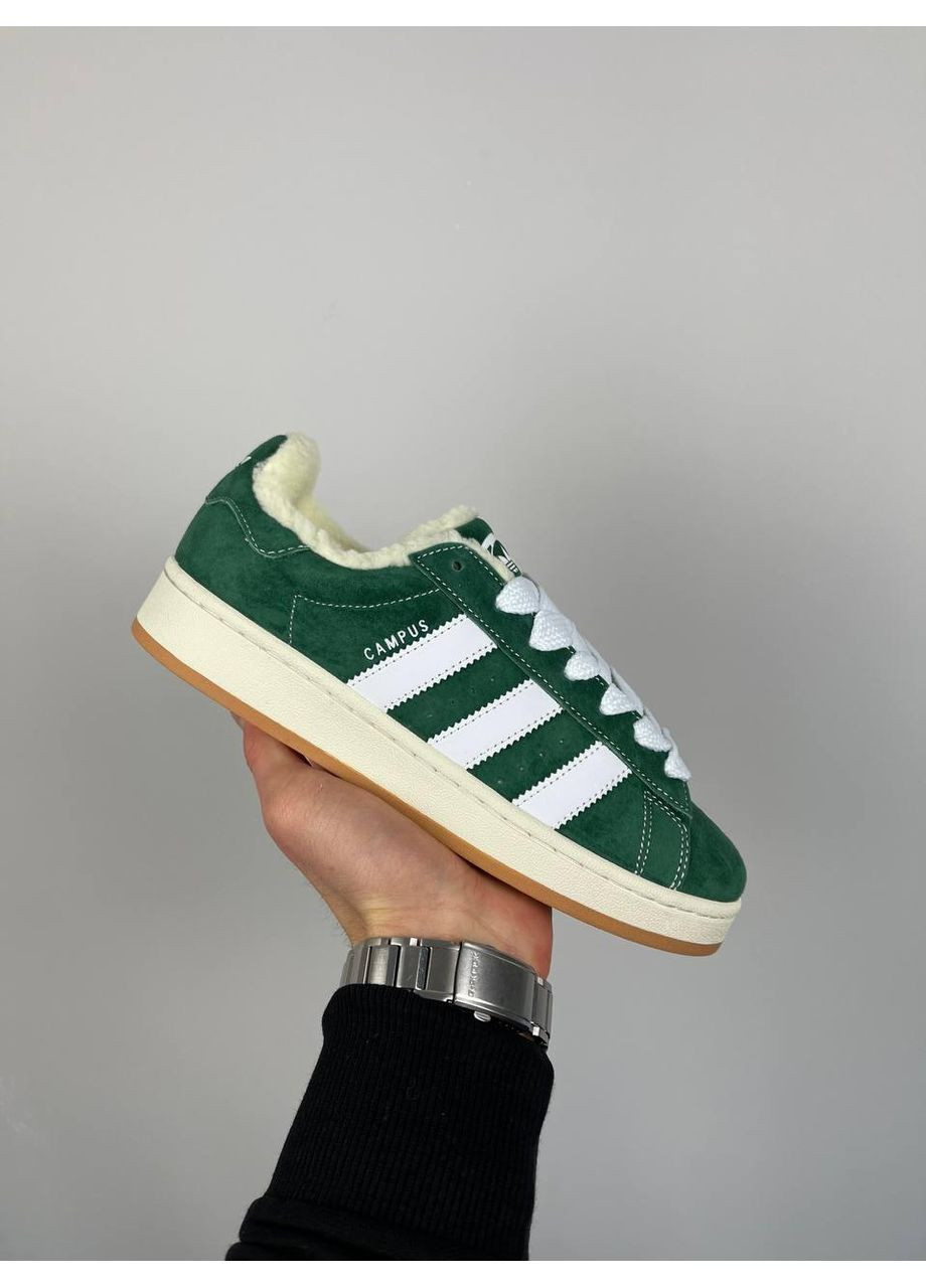 Сірі Зимовий кросівки чоловічі adidas campus 00s ‘green’ fur адідас кампус No Brand