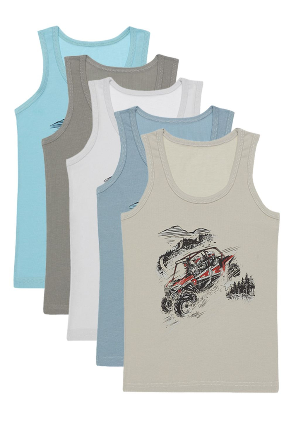 Набор (5 шт) майок для мальчиков Donella 777020 (316392938)
