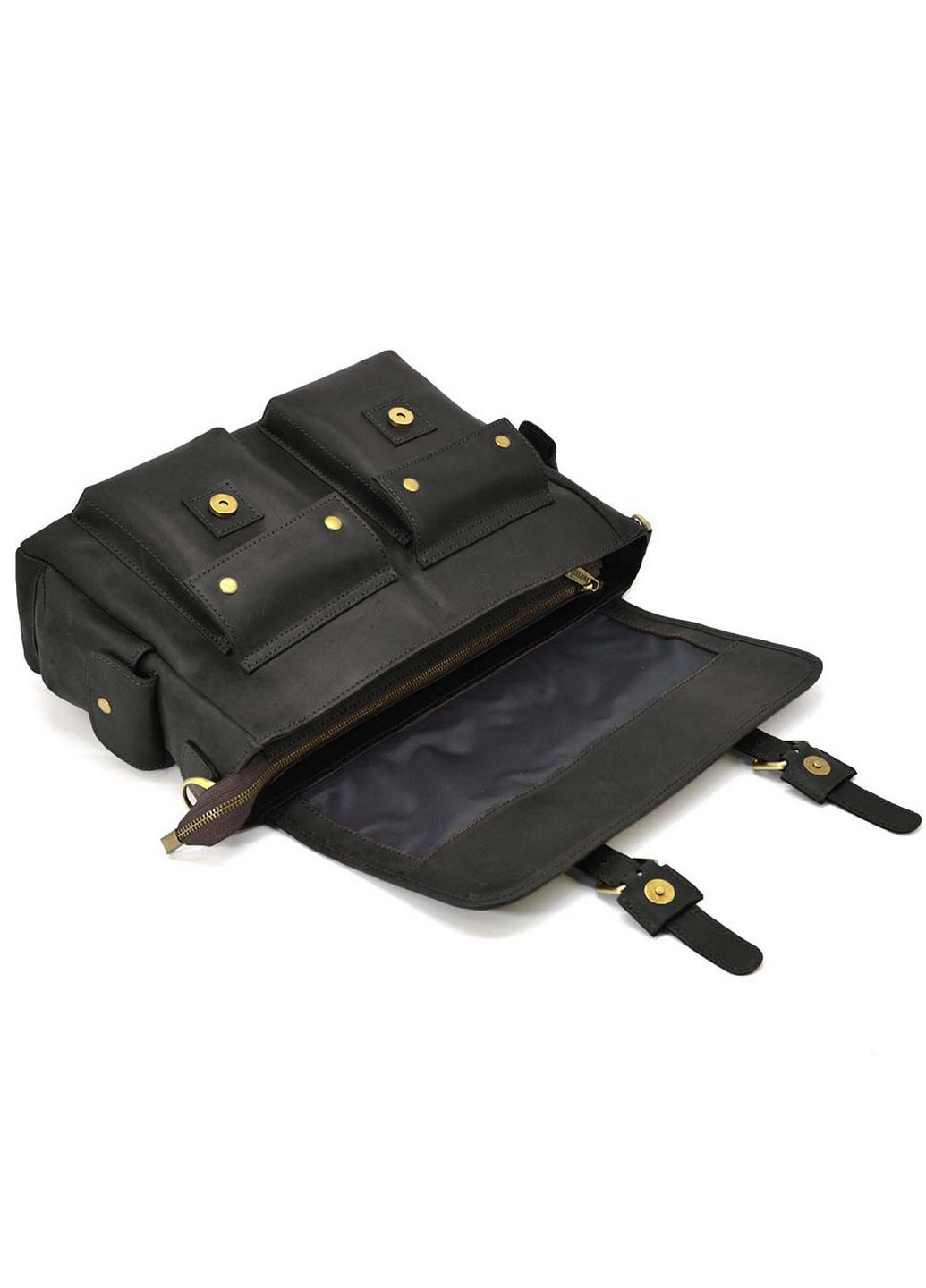 Чоловіча шкіряна сумка через плече 27х39х12 см TARWA (315870014)