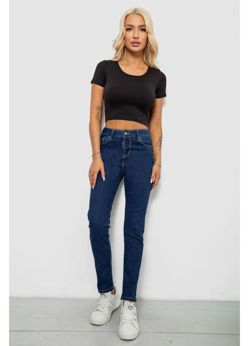 Джинси жіночі однотонні Skinny, колір синій, 244R9001 Ager - (397960813)