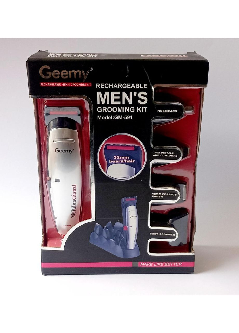 Набір для стрижки волосся стайлер 5 в 1 Geemy GM-591 Gemei (293850694)