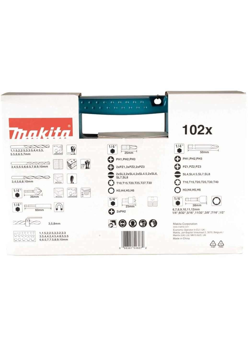 Набор бит и свёрл (102 предмета) B-68432 Makita (322410481)