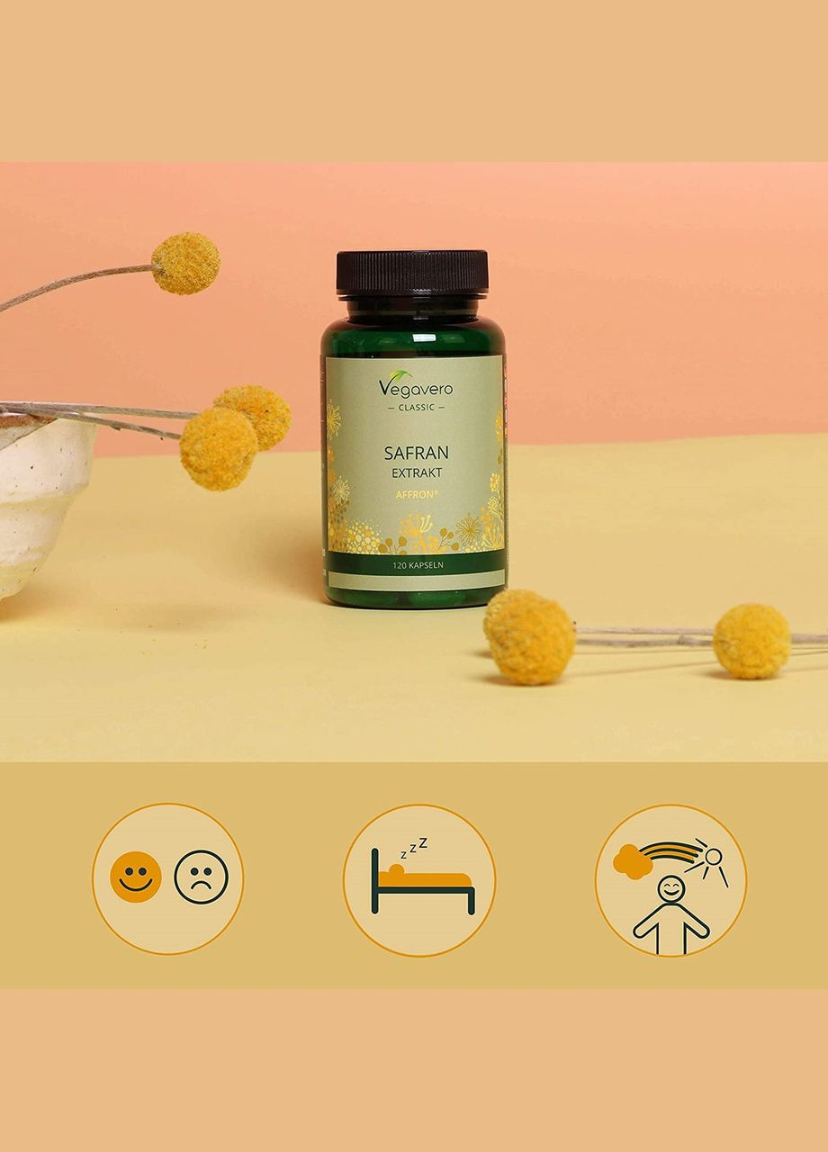 Экстракт шафрана 30 мг ® 120 капсул Vegavero (299717746)
