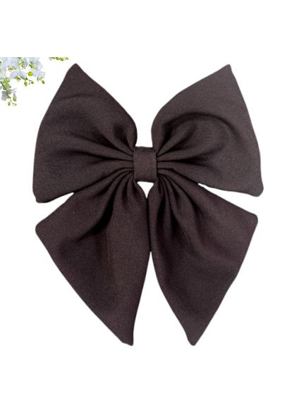 Бант для волосся з костюмної тканини Hand Made 16х18см, заколка автоматик Handmade (368772209)