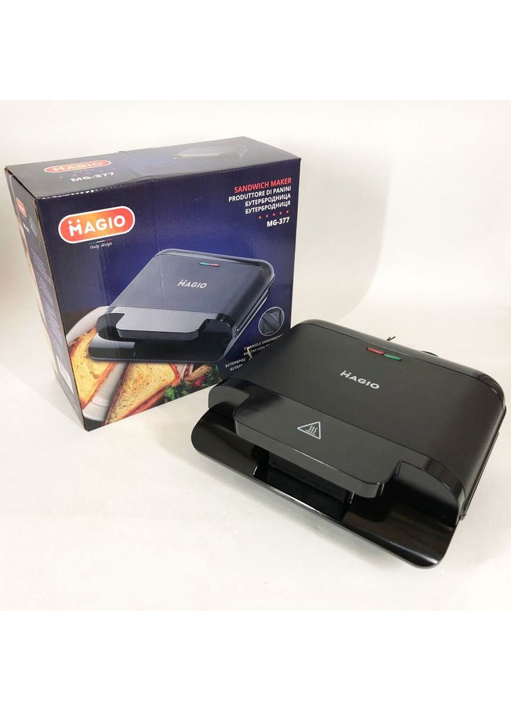 Электрическая сэндвичница-бутербродница MG-377, Сэндвичница гриль для PA-782 дома, Электробутербродница Magio (352770306)