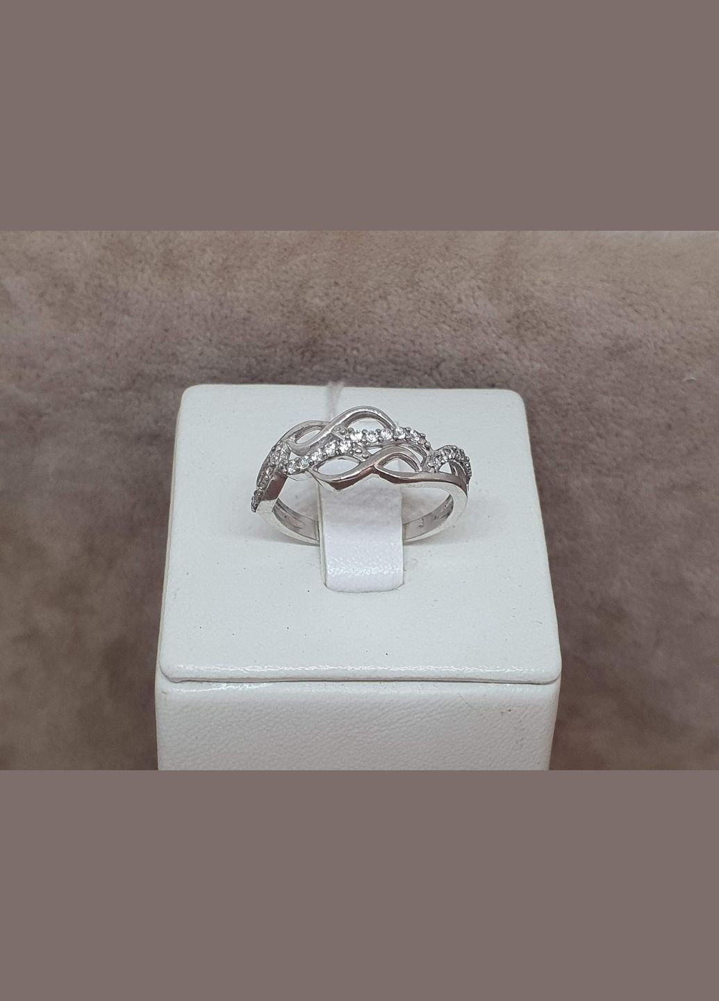 Срібне кільце ВЕНЕЦЬ з фіанітами. 1017/1Р-CZ AGNI (323212691)