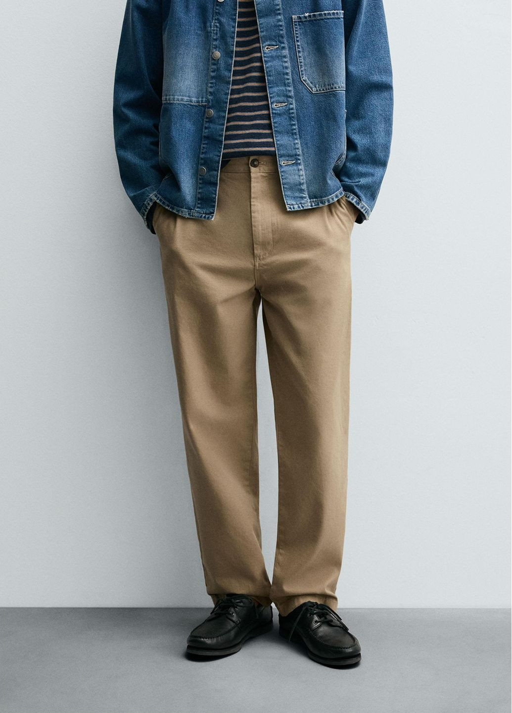 Песочные повседневный демисезонные брюки Zara