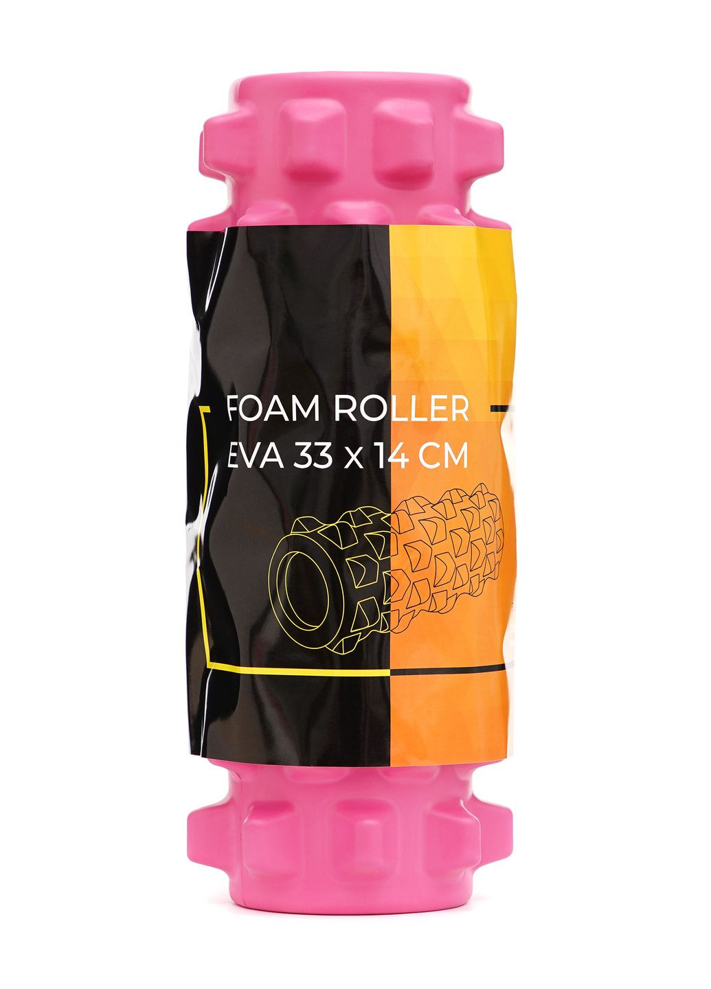 Массажный ролик EVA 33 x 14 см (валик, роллер) Pink Cornix XR-0323 (341529221)