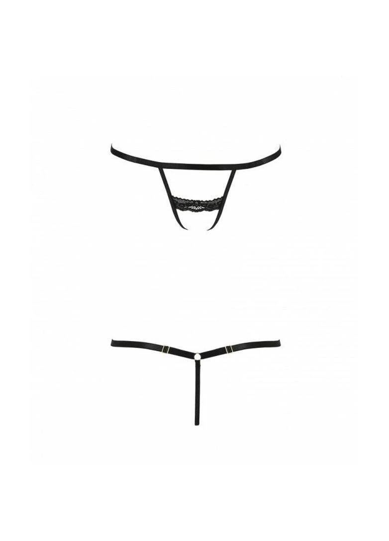Трусики стрепи Exclusive Shelly Thong black Passion (282965124)