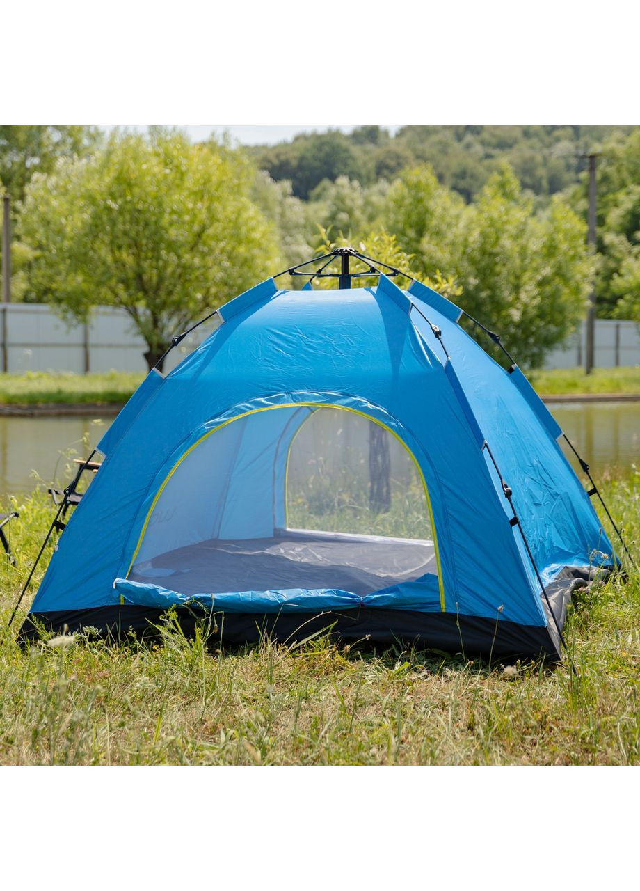Намет кемпінговий автоматичний 2 на 2 метри для риболовлі та походу туристична блакитна ProDobro (364190575)