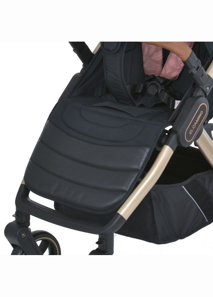 Коляска детская DYNAMIC PRO Special Pink прогулочная с чехлом дождевиком и москитной сеткой Розовая с перышками (ME 1053G-2) El Camino (334338198)