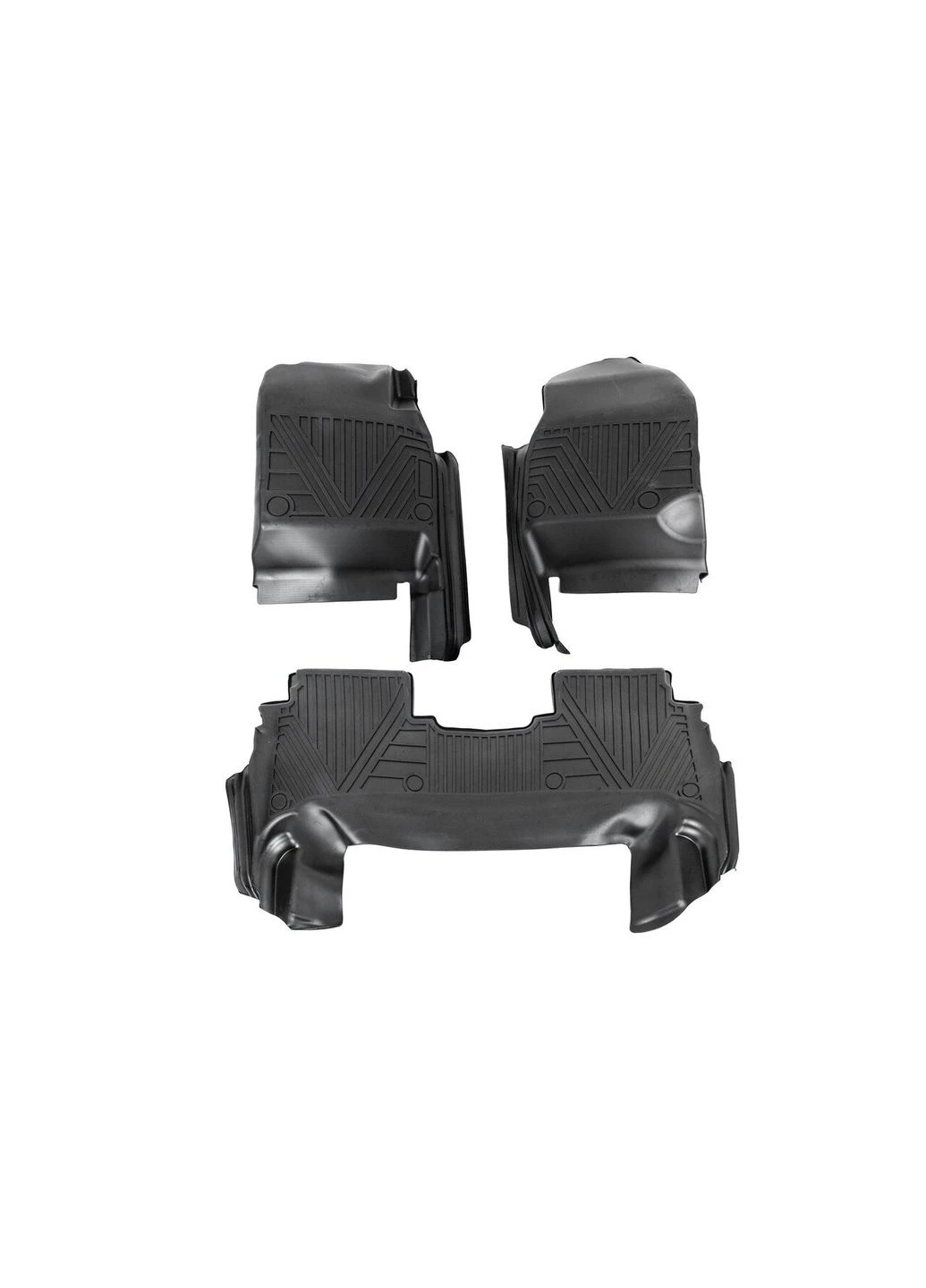 Гумові килимки Luxury 3D (3 шт) для Тойота Ленд Крузер 100 1998-2007 рр Niken (390763703)
