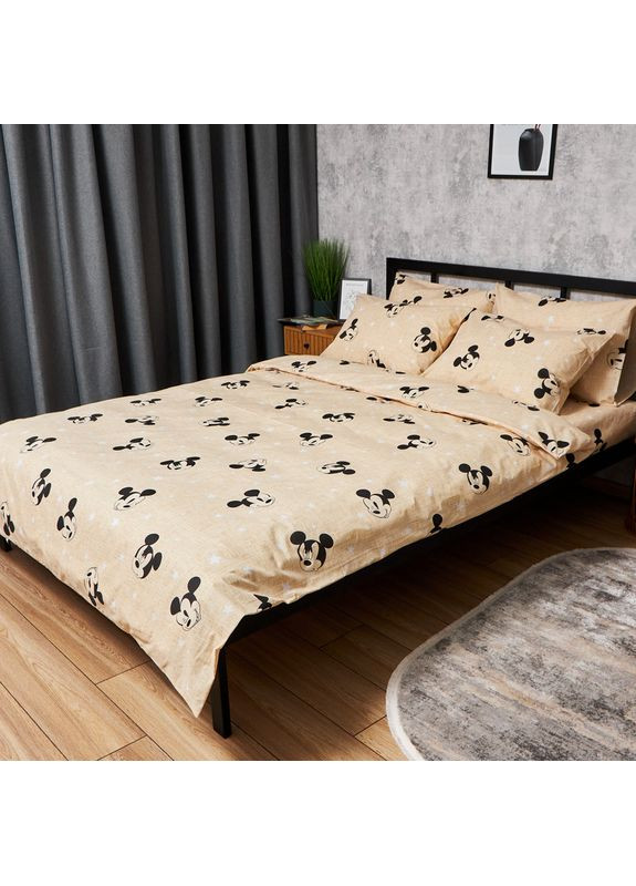 Комплект постельного белья Бязь Gold Люкс «» Двуспальные 175х210 наволочки 2х50х70 (MS-820006481) Moon&Star Mickey Mouse (356113637)