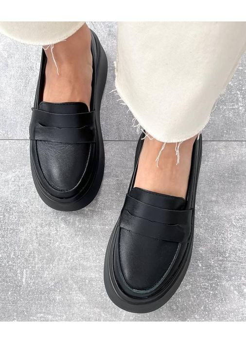 Башили Жіночі туфлі на танкетці натуральна шкіра чорні чорний з штучна шкіра, — літо (360964837)