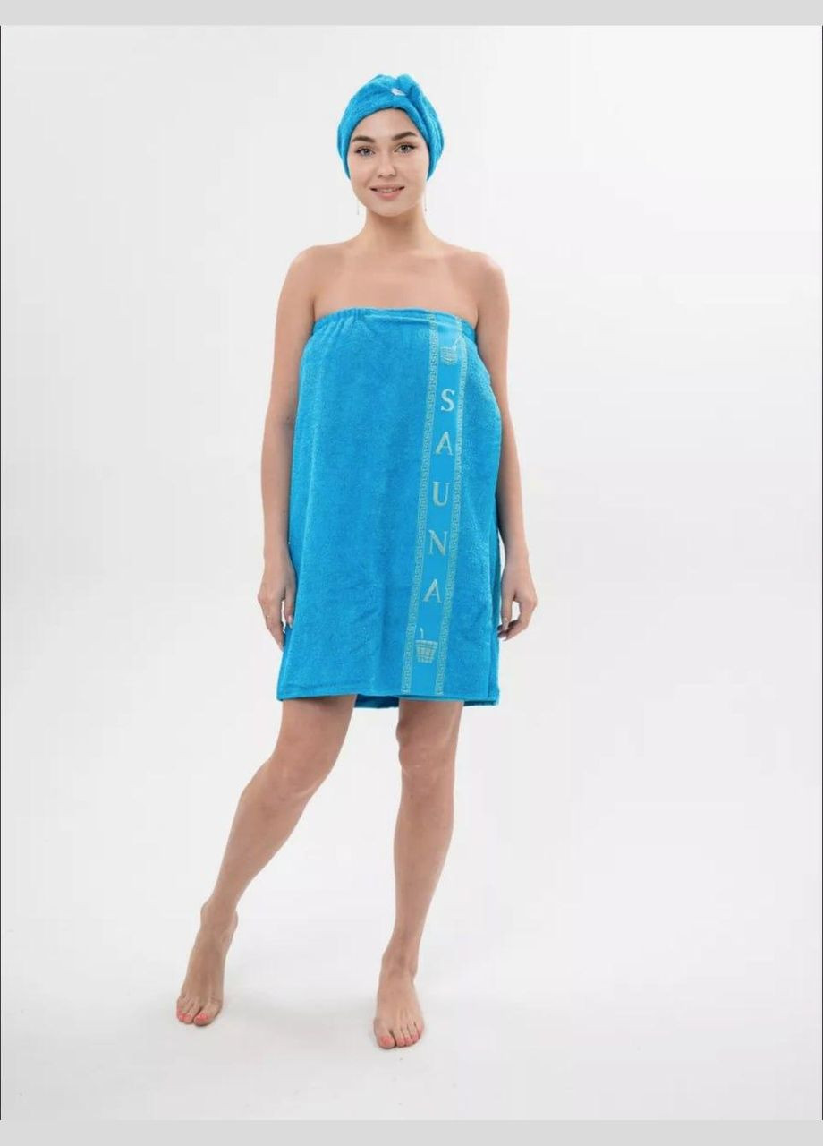 Набор для сауны 70х150 Голубой (П4К-К0406-double-006) No Brand голубой