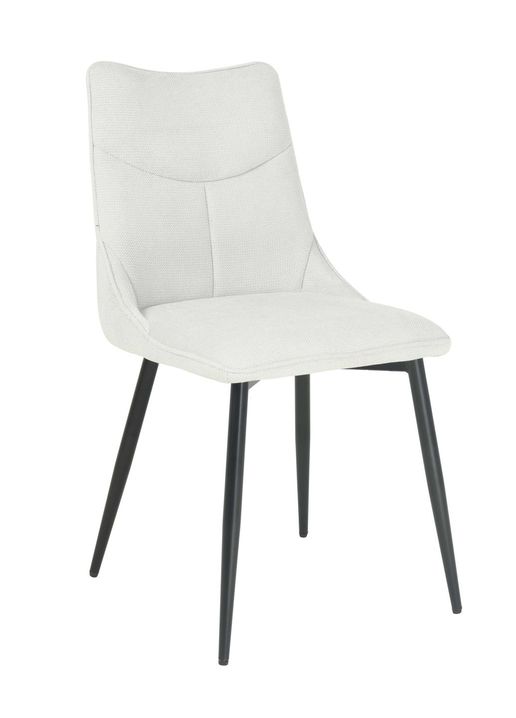 Стілець кухонний JUSTIN Чорний каркас/Світло-сірий тканина Intarsio (372178447)