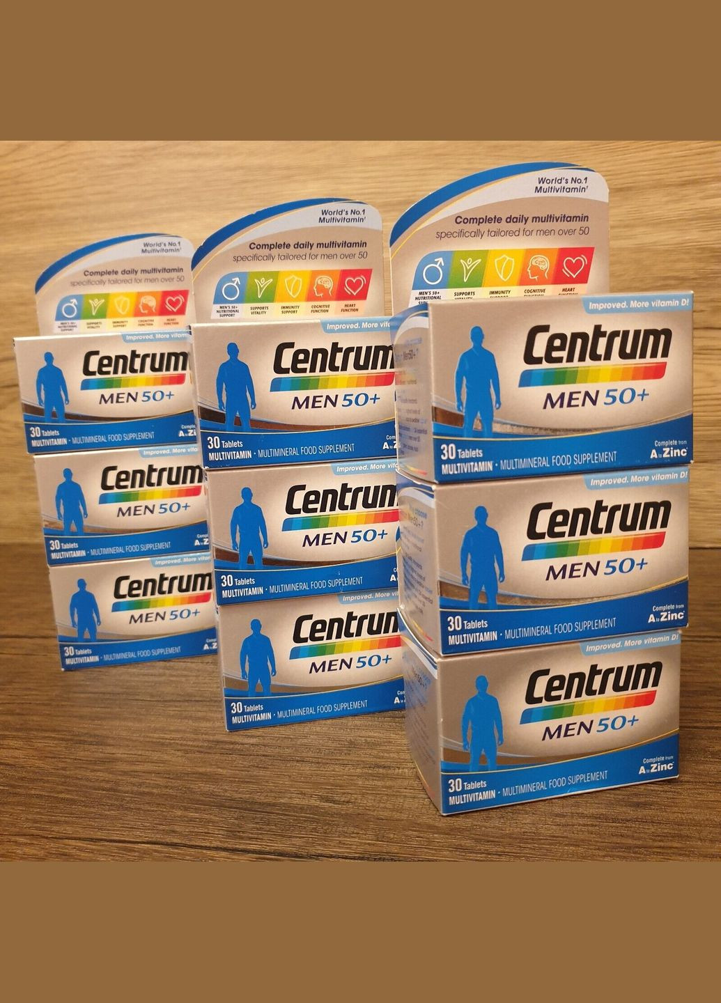 Мультивитамины и минералы для мужчин после 50 лет Men 50 Plus Multivitamins and Minerals (30 шт) Centrum (280265928)