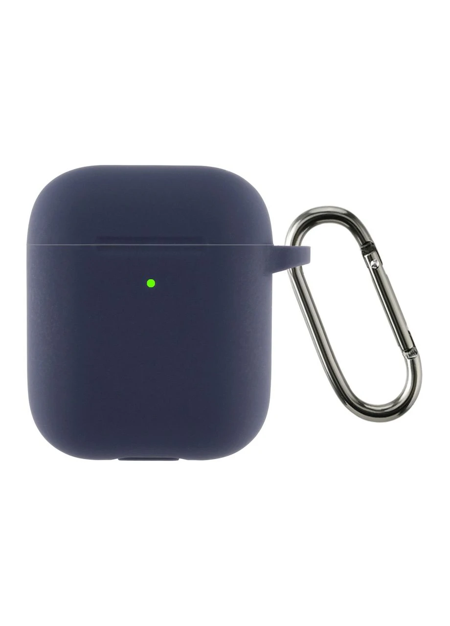 Чехол Ultrathin Silicone Case With Hook для Apple AirPods 2 Dark Blue (ARM59681) KLB ArmorStandart (390059880)
