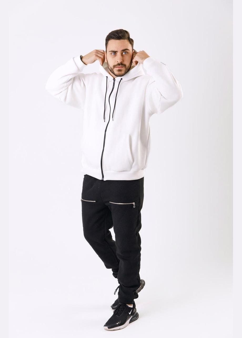 Зип Худи унисекс МА (01) молоко No Brand (353849072)