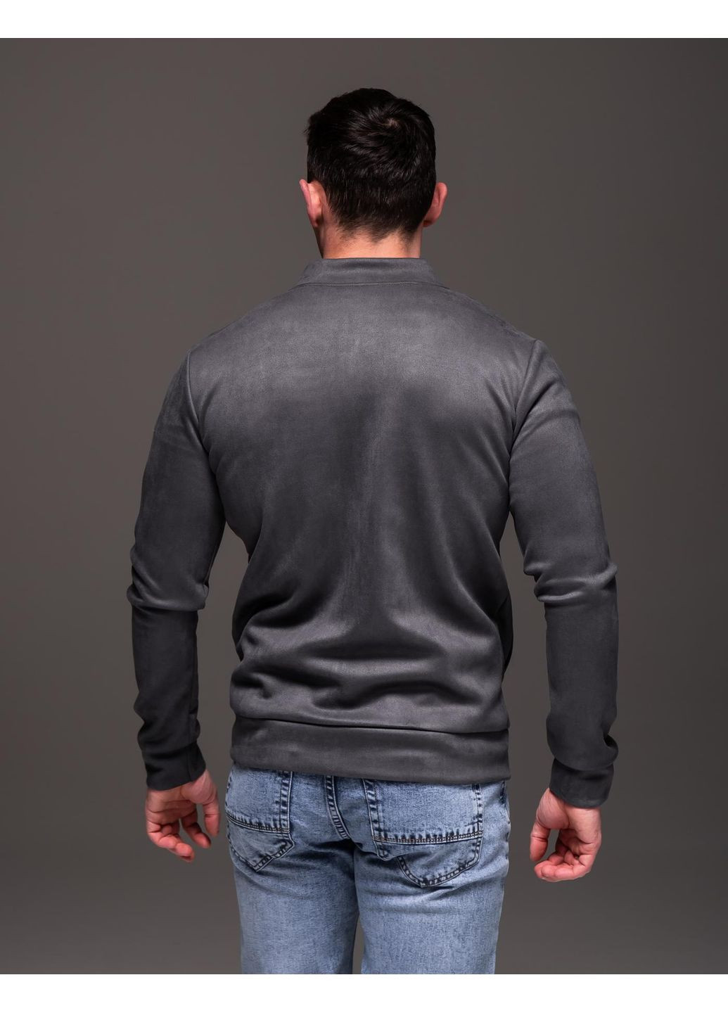 Куртка-бомбер мужская бейсбольный на молнии (354934056)