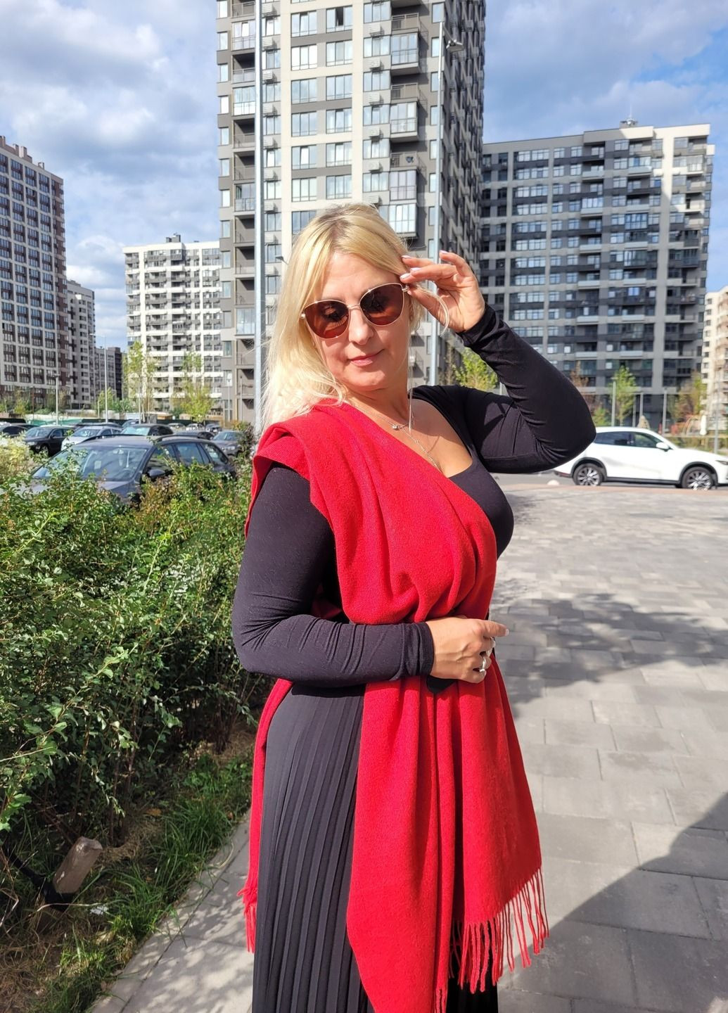 Женский стильный кашемировый шарф с особым плетением No Brand (362267298)