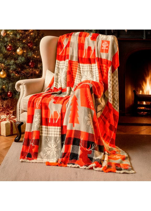 Плед флис Скандинавские мотивы 150x200 см Love You 9116 (368904101)