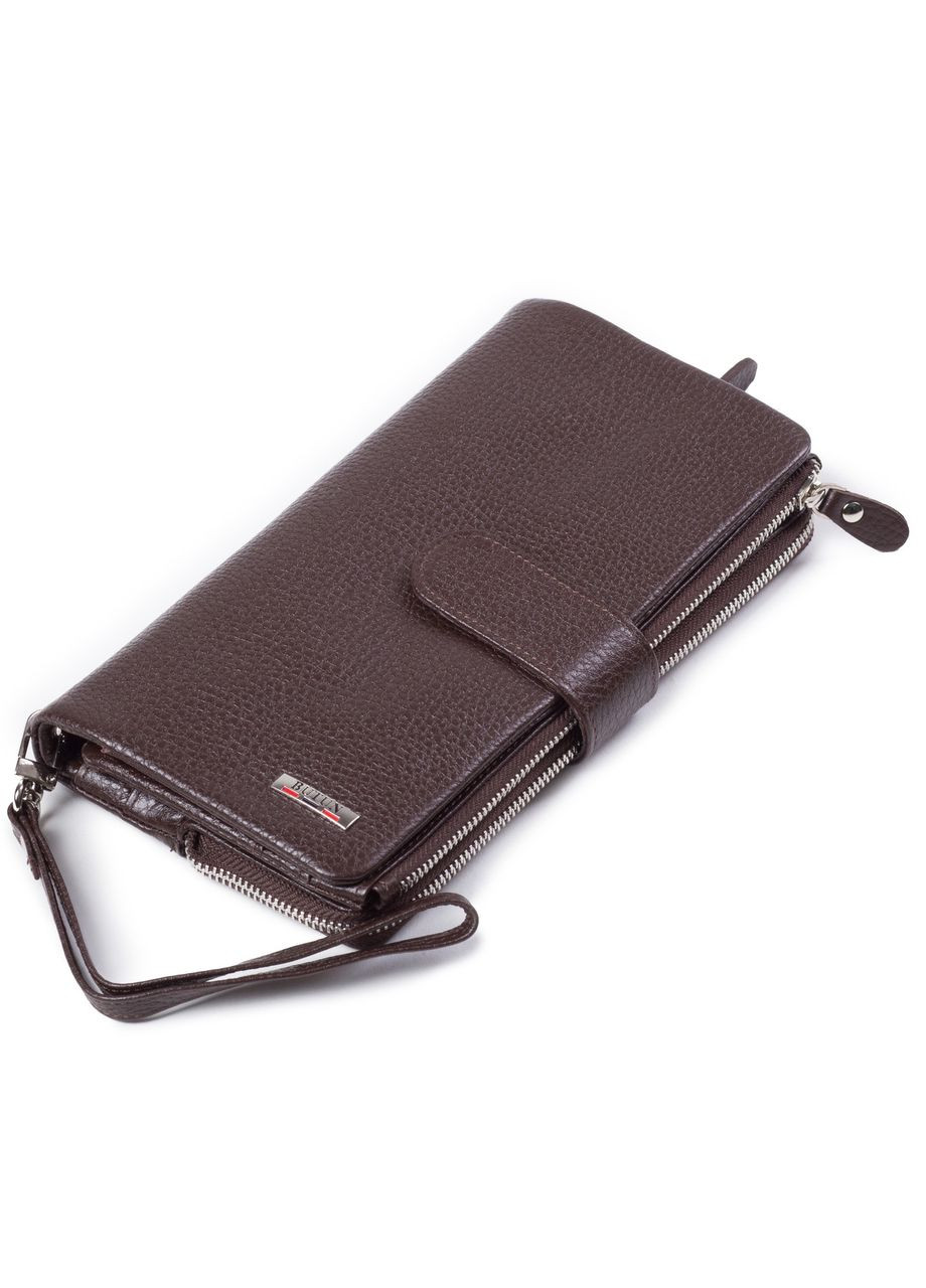 Чоловічий гаманець-клатч шкіряний коричневий 022-004-004 Butun (261481664)