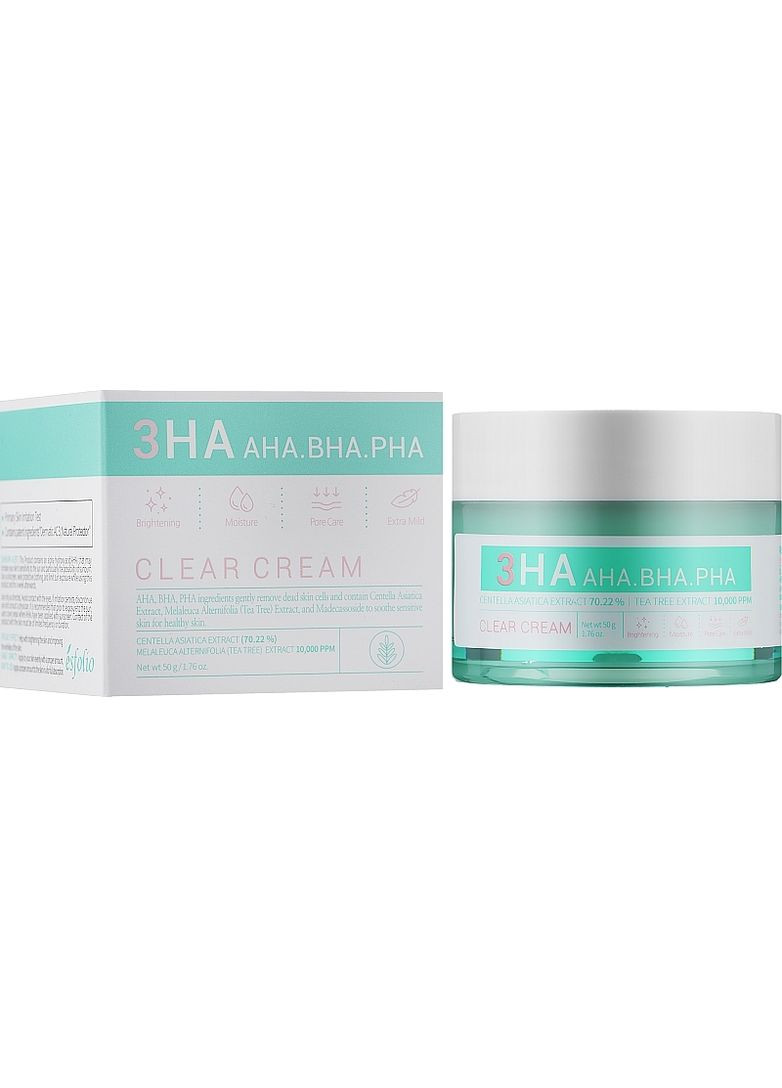 Esfolio Крем для обличчя з трьома видами кислот 3HA Clear Cream 50ml (2-957331) — Крем, Південна Корея (369795279)