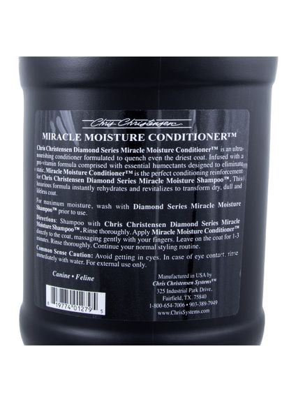 Кондиціонер для собак і котів Miracle Moisture для догляду за шерстю, 3.8 л Chris Christensen (333380213)