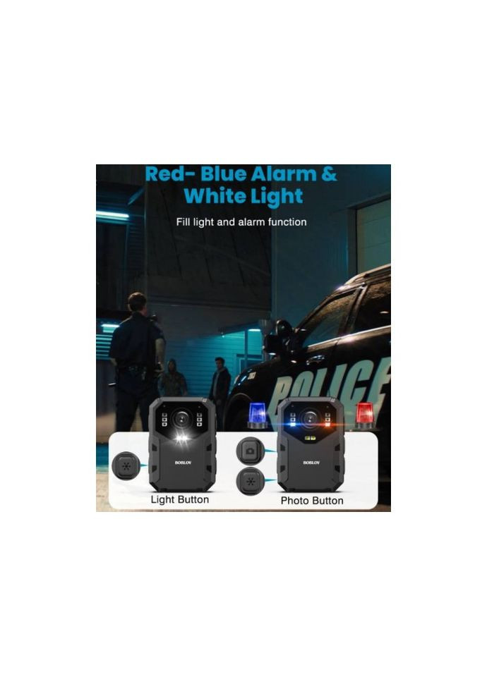 Професійна нагрудна камера B4K1 з GPS і 128 ГБ пам’яті Boblov (345745925)