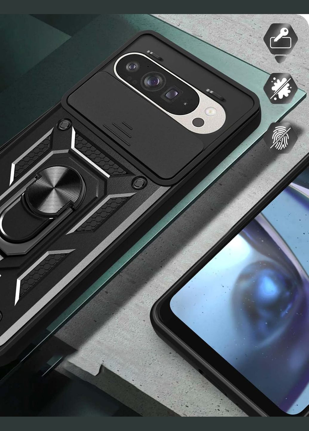 Чохол-накладка Military для Google Pixel 9 Pro Black (712186) BeCover (341489694)