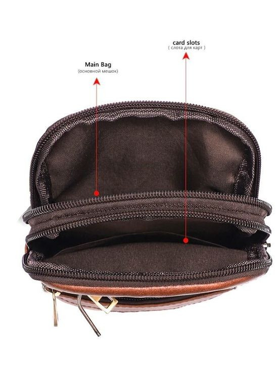 Шкіряна сумка крос боді чоловіча месенджер через плече коричнева 14724 Vintage (329197834)