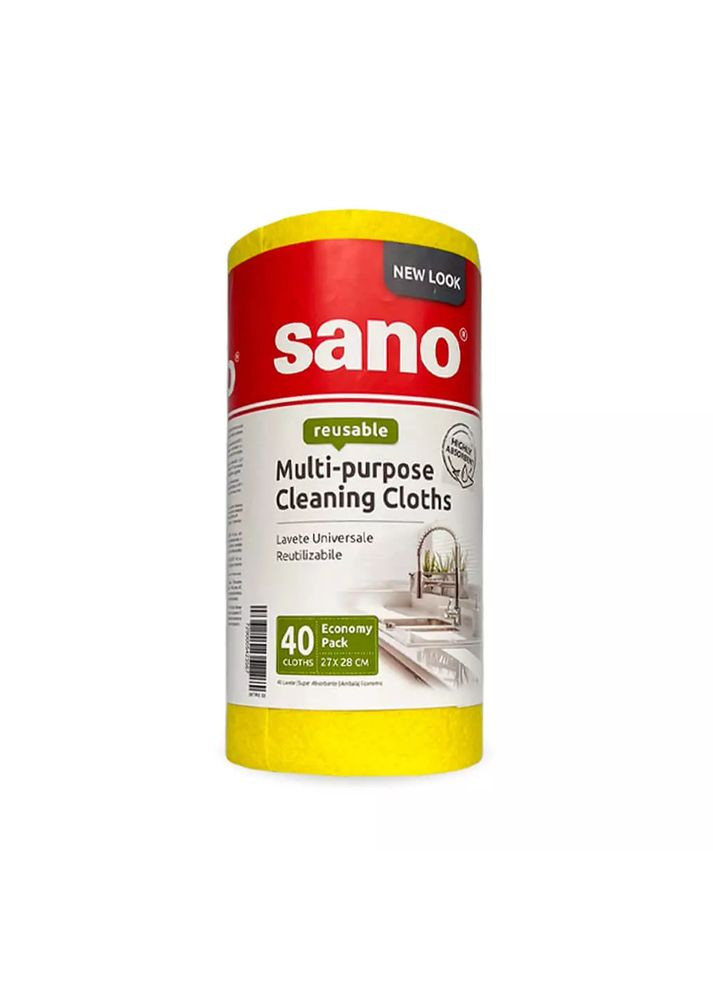 Универсальные салфетки для уборки Multi purpose cloth, 40 шт Sano (293945067)
