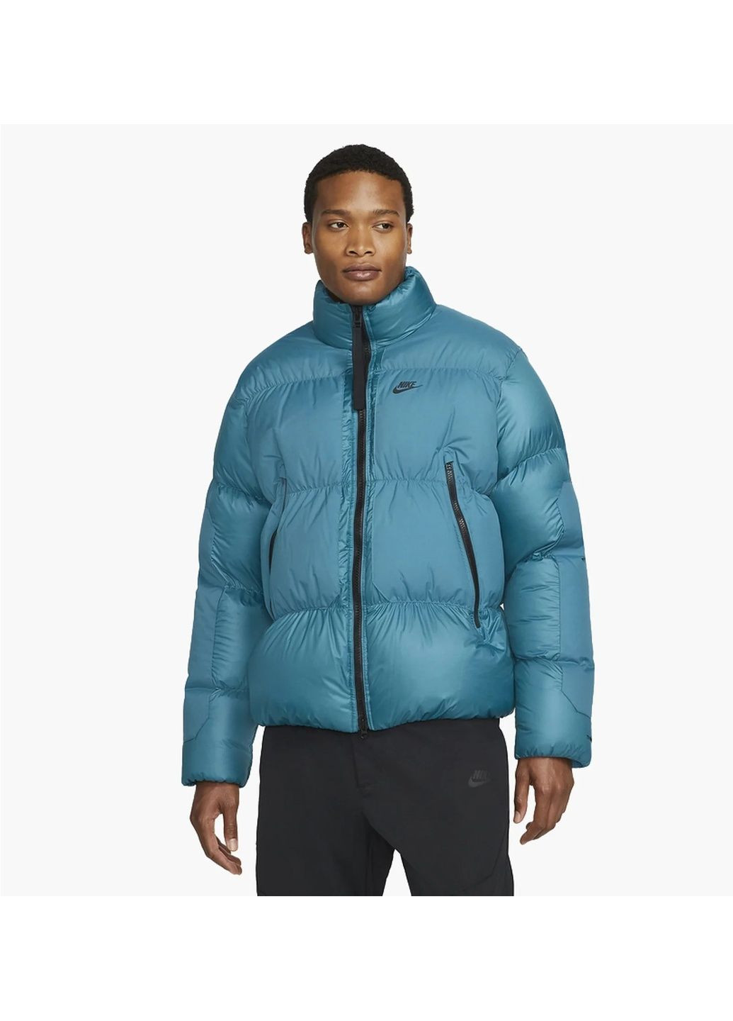 Голубая мужской пуховик mens repel puffer jacket light blue dd6978-415 Nike