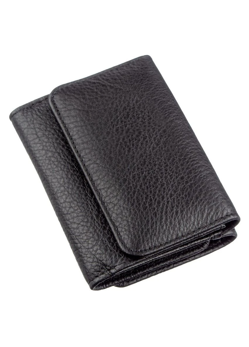 Гаманець для жінок зі шкіри ST Leather Чорний Верховинка 18886 (398293419)