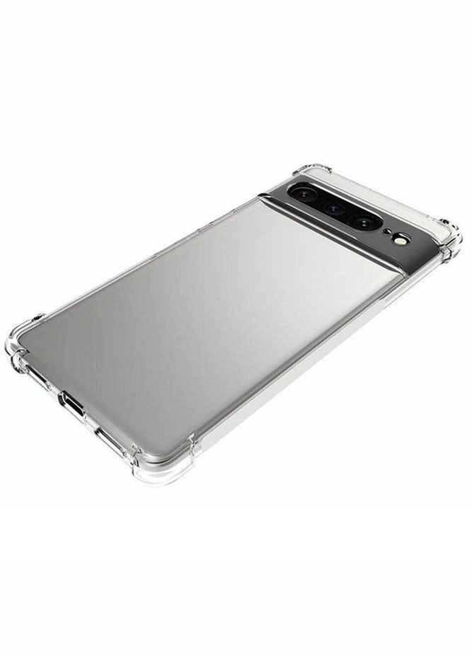 Силіконовий прозорий чохол для Google Pixel 7 Pro посилені кути Viseaon (322211909)