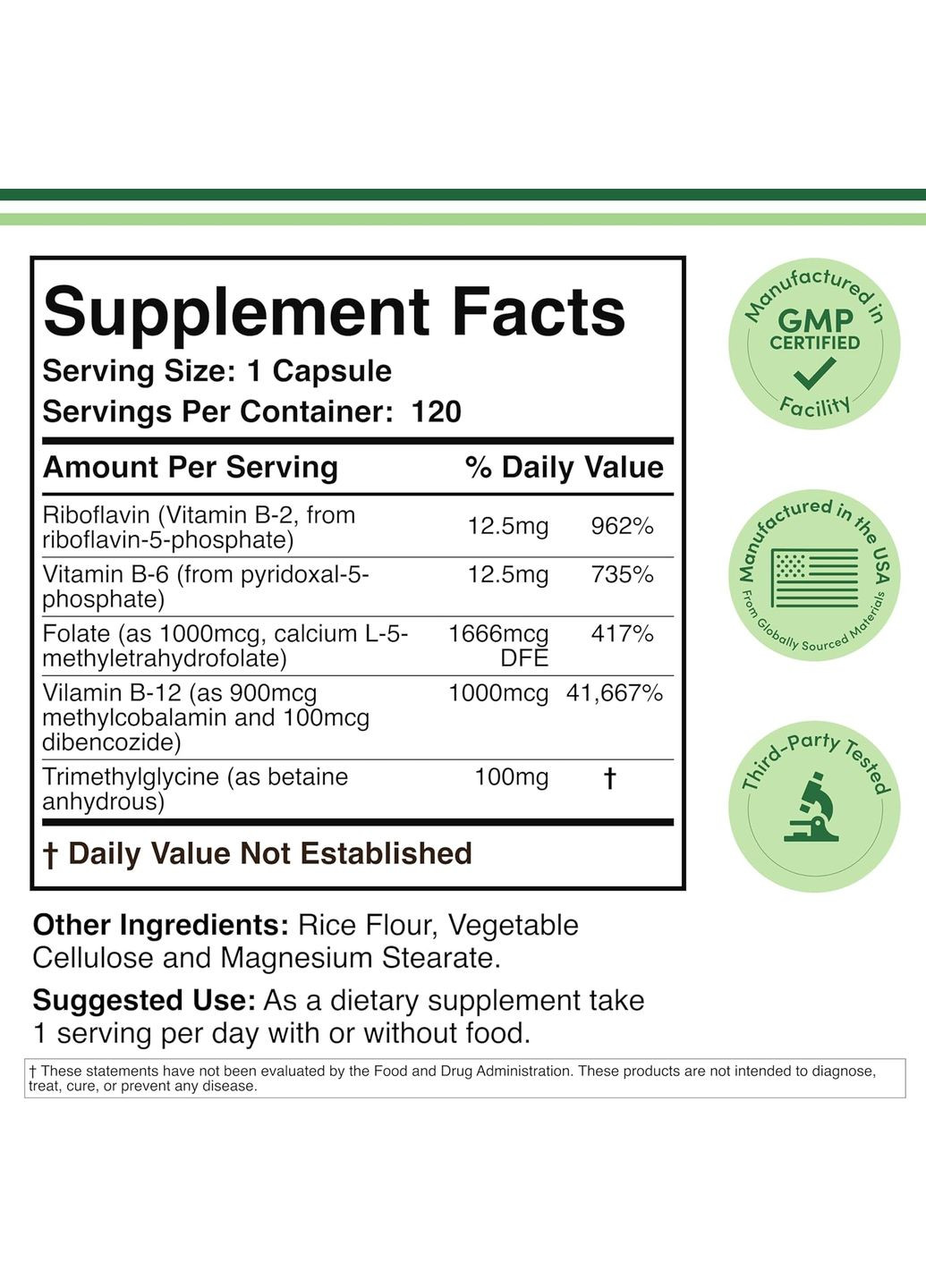 Мультивітамінний комплекс Double Wood Methylated Multivitamin, 120 capsules Double Wood Supplements (338227989)
