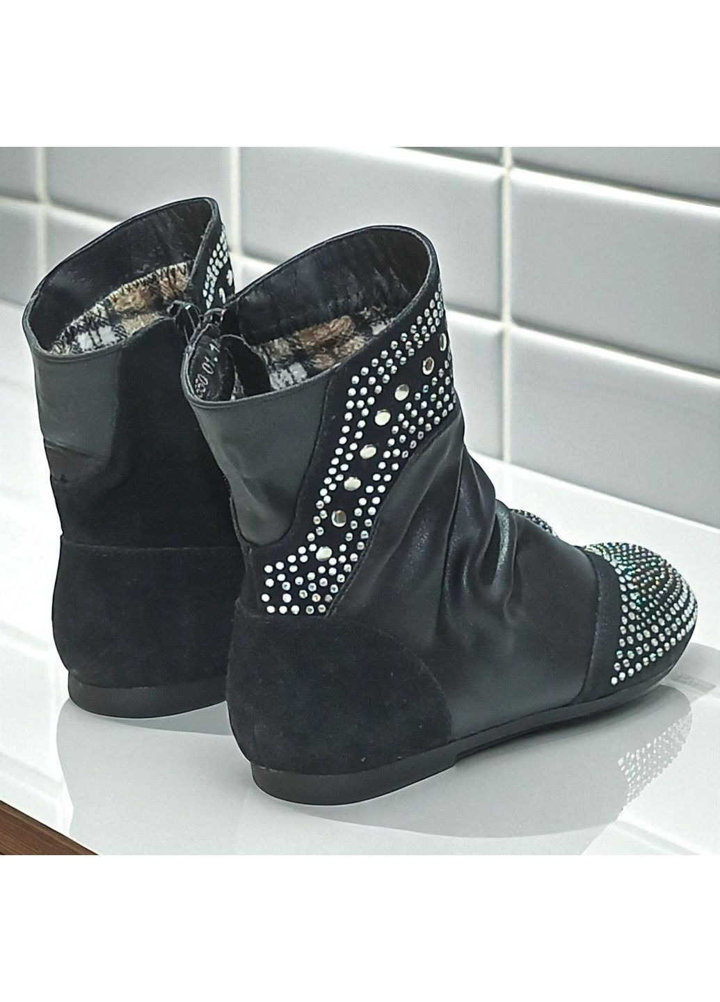 Утеплені демісезонні черевики хайтопи на флісі для дівчинки Шалунишка (361027959)