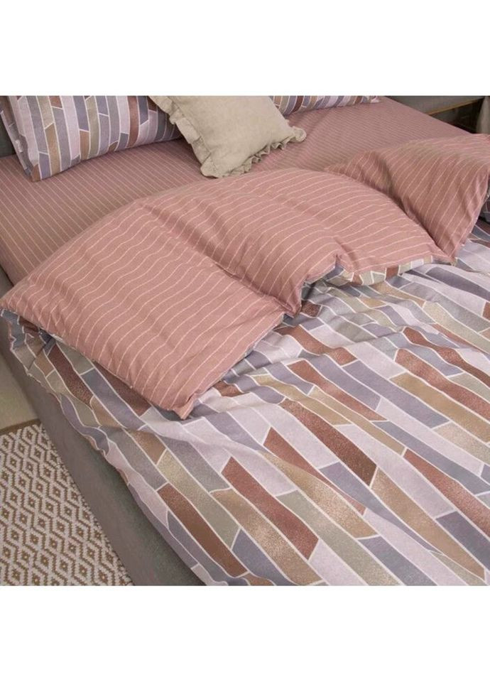 Постельное белье евро Ранфорс 22190-E 220х200 см Viluta (327791033)