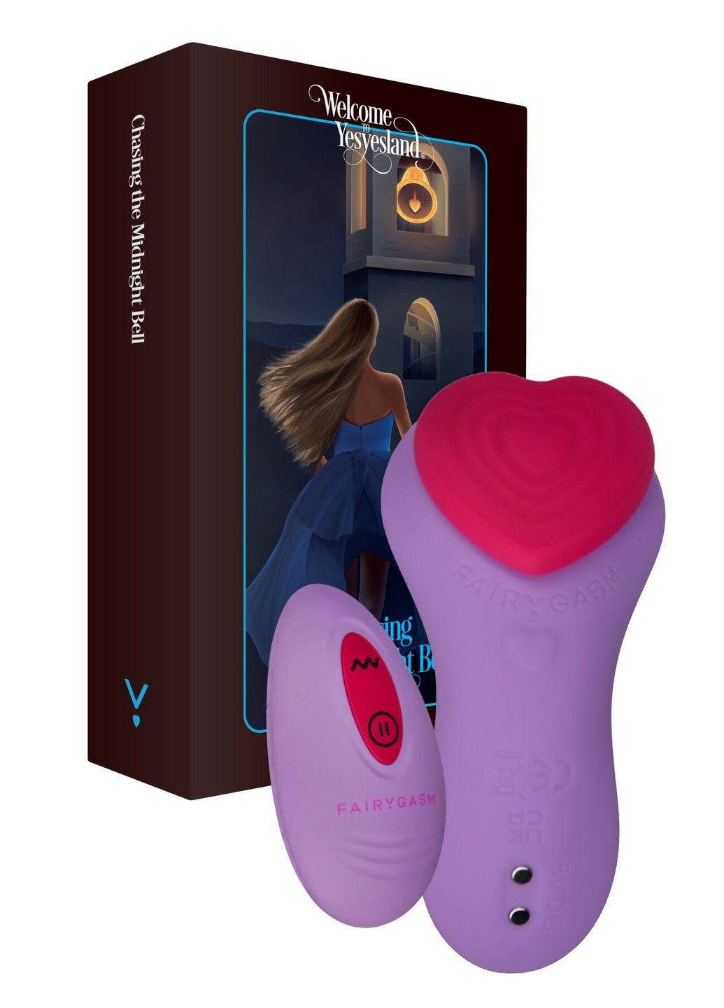 Вібратор у трусики HeartGem violet на магніті FairyGasm (316254107)