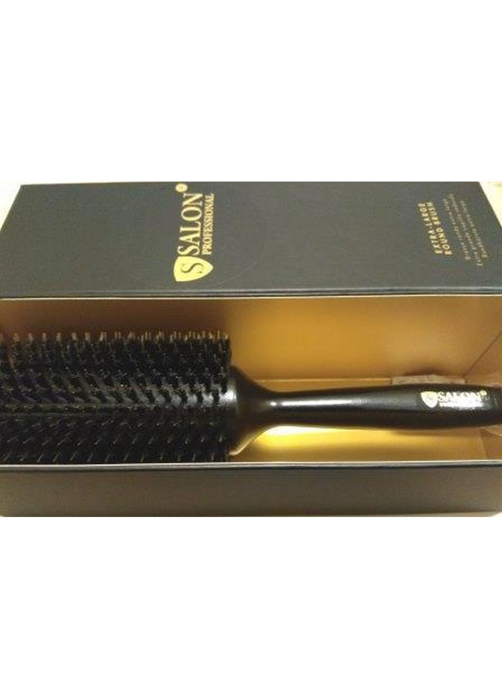 Деревянная щётка-брашинг для волос круглая в коробке 43ф Salon (282583598)