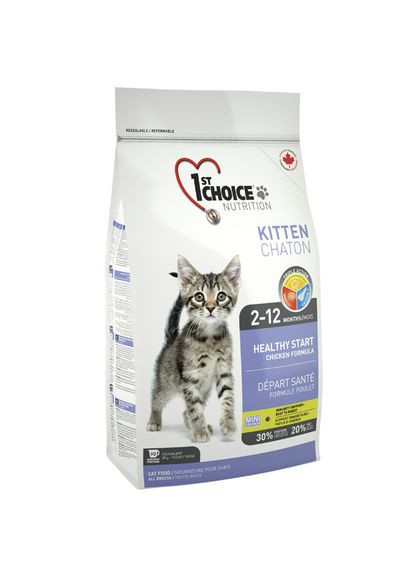 Сухий корм для кошенят Kitten Healthy Start зі смаком курки 10 кг (65672290906) 1st Choice (279570467)