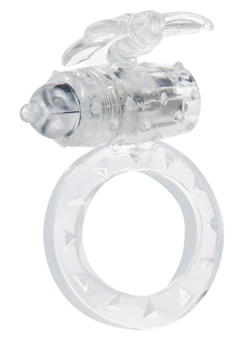 Ерекційне кільце з вібрацією Flutter Ring Vibrating Transparant Toy Joy (289465745)