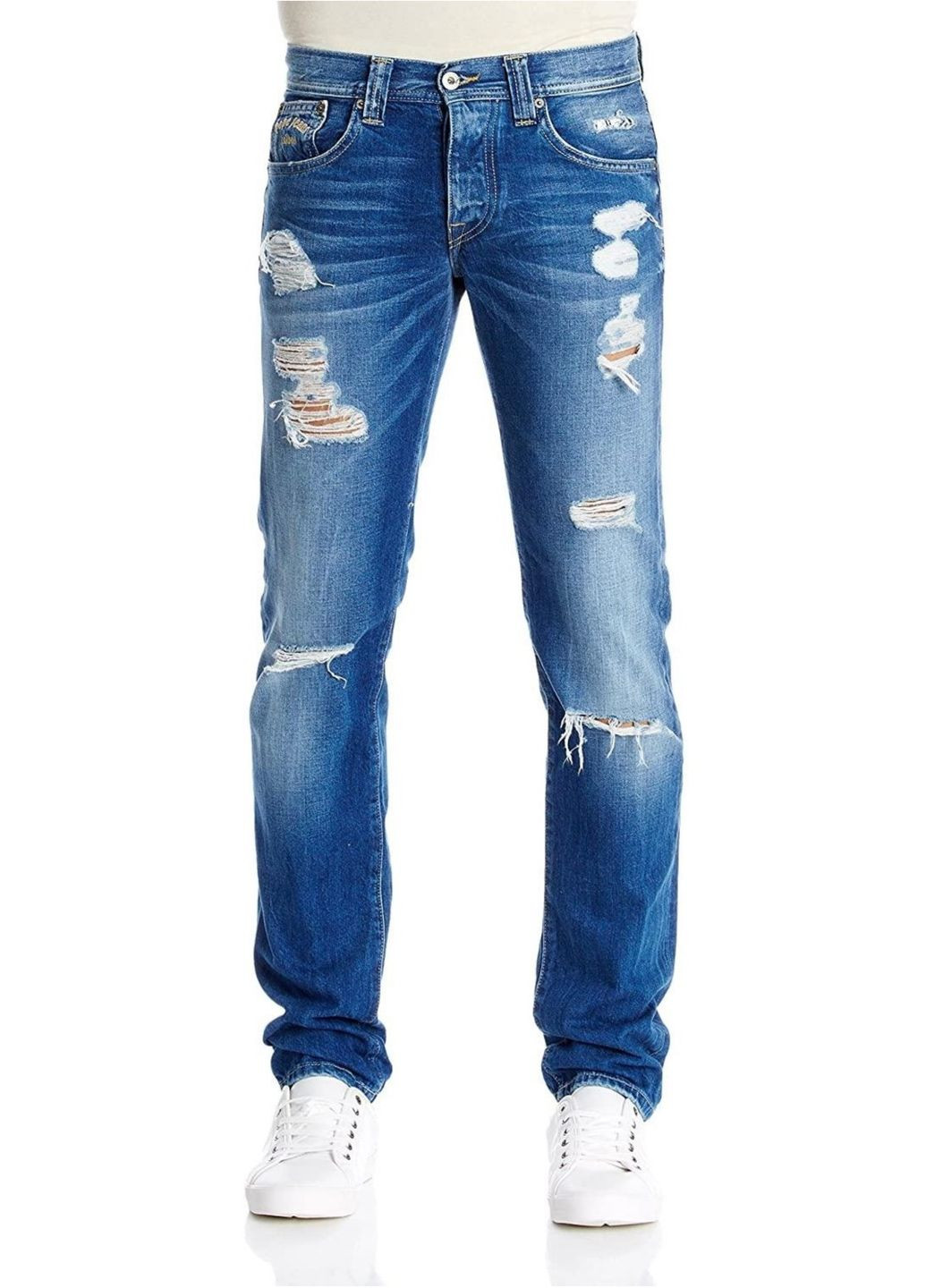 Синие демисезонные джинсы slim j0001m Pepe Jeans