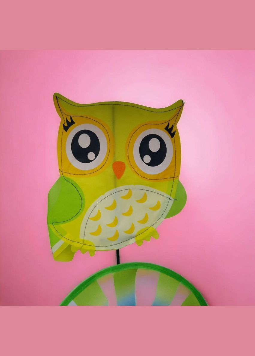 Іграшка Вітрячок "Сова", висота 75 см, зелена (V2209) MIC (362428847)