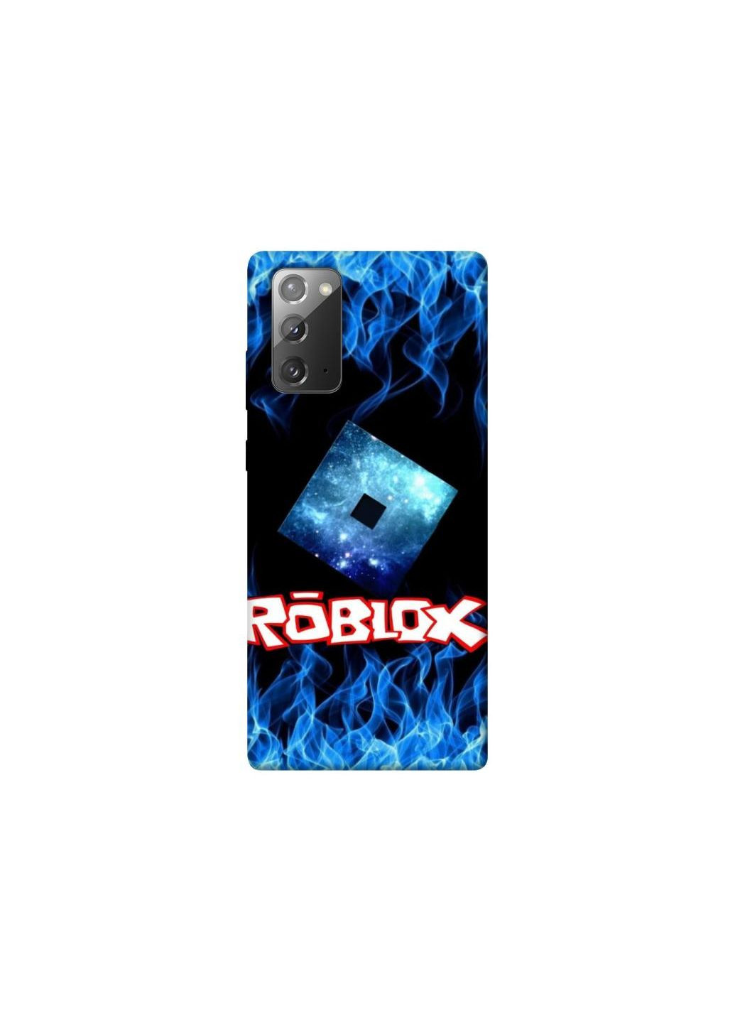 Чохол на Samsung Galaxy Note 20 Roblox Galaxy Flame Logo Frontalka (353360444)