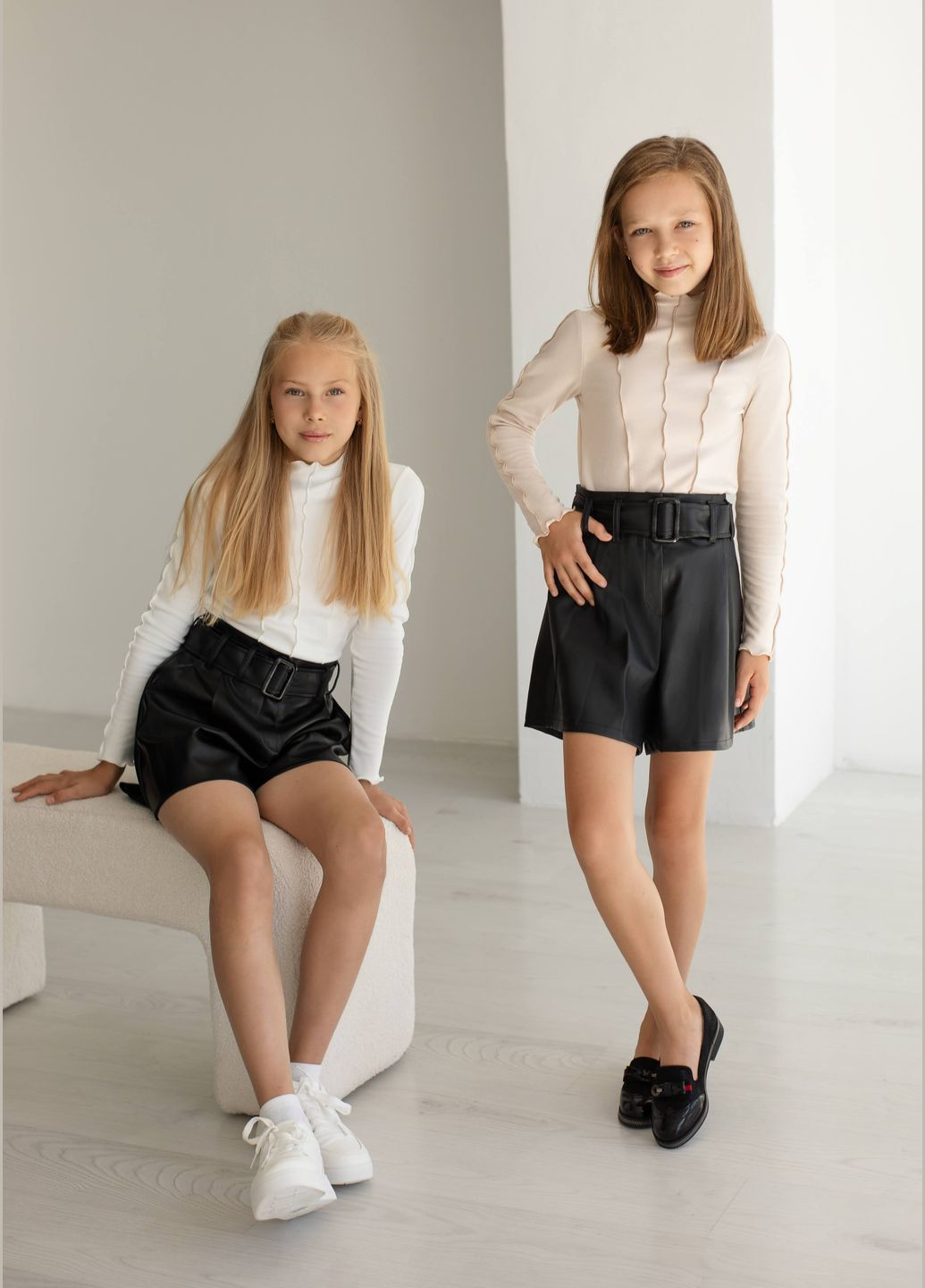 Водолазка для девочки "Snug" из микрофлиса — отличный выбор для гардероба дочери (бежевый) OlaN (303933503)