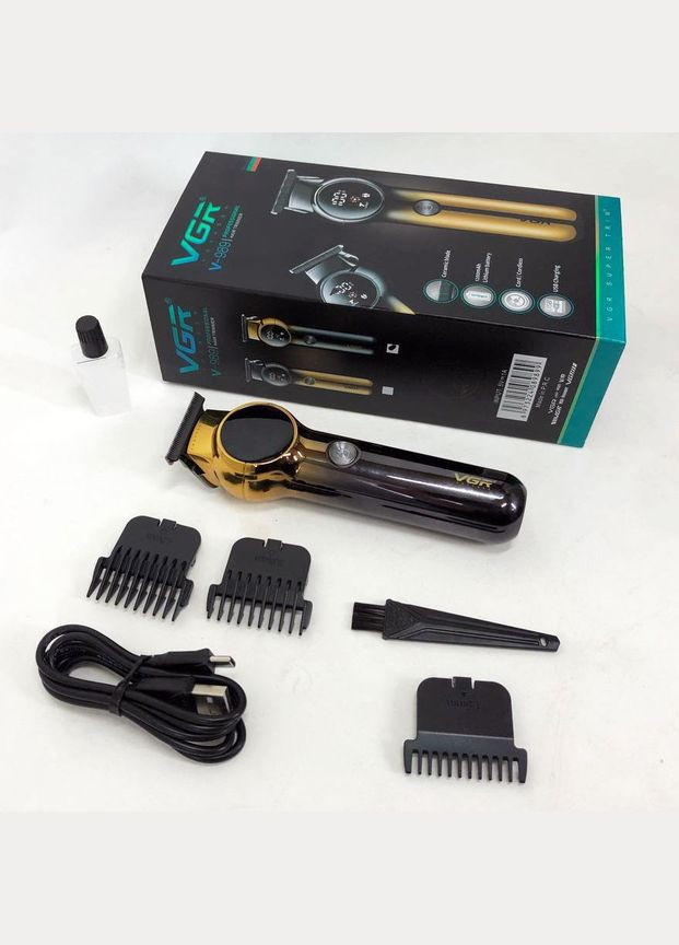 Машинка для стрижки волос для профессионалов V989, Аккумуляторный универсальный триммер LO-269 для стрижки VGR (351486359)