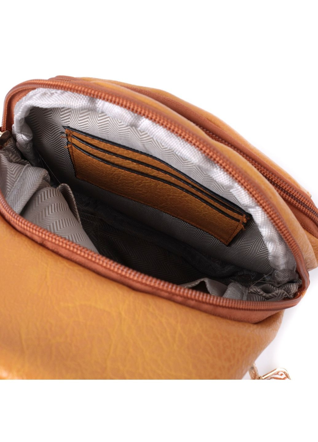 Яскрава жіноча сумка через плече з отвором для навушників з екошкіри. 17х27х6,5 см Vintage (315873494)