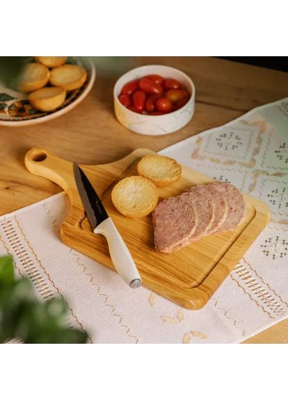 Кухонная разделочная деревянная доска 40×25 см с прямоугольным основанием C18W250400 LUGI (367729314)